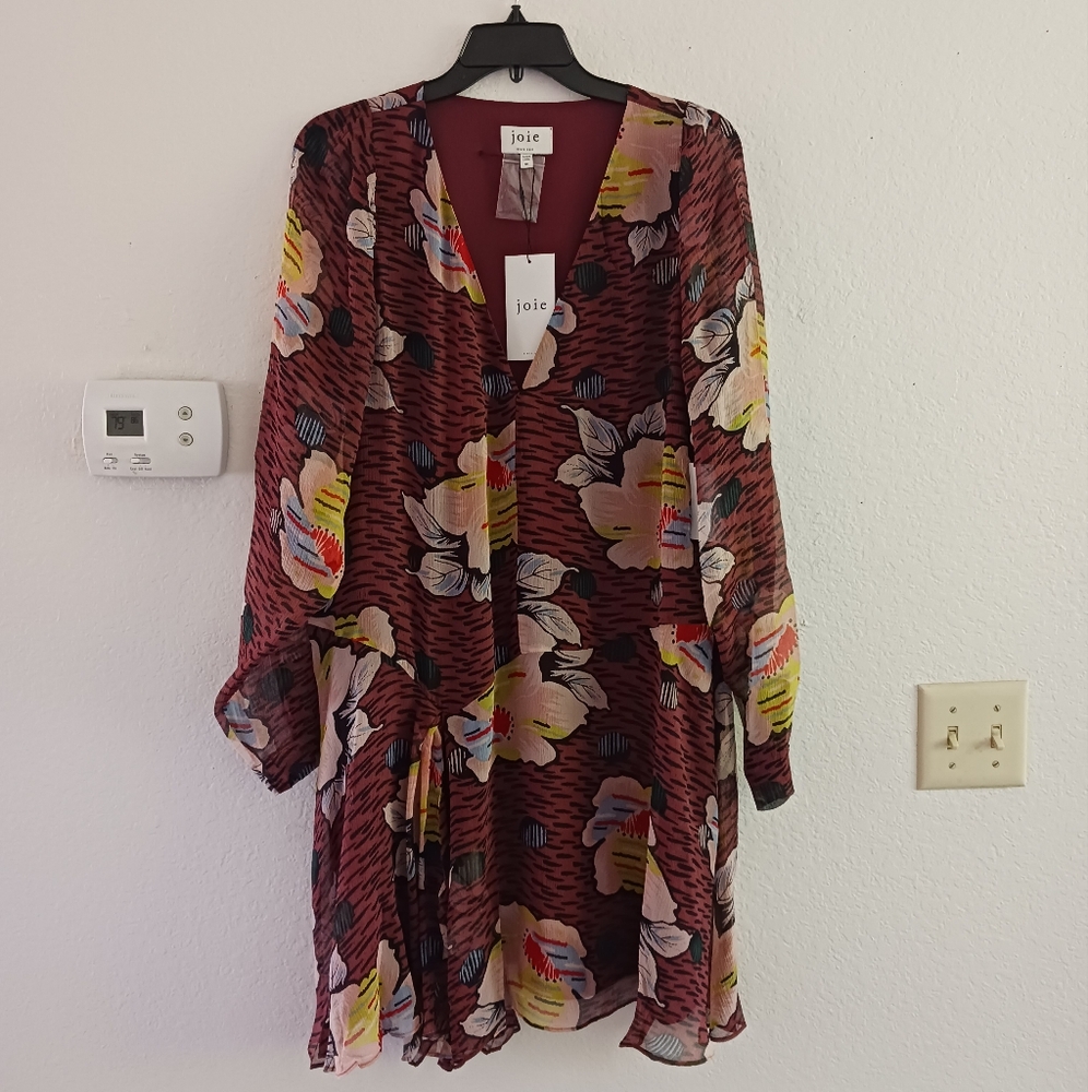 Joie Odilia Floral Silk‎ Mini Dress